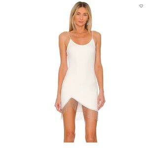 Sparkly fridge white dress